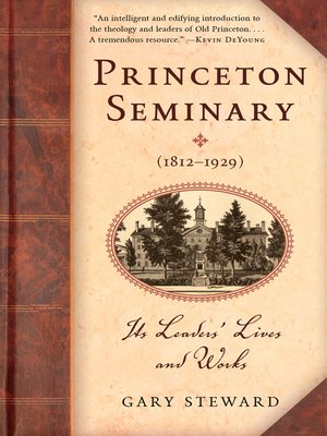 cover image of Princeton Seminary (1812-1929)